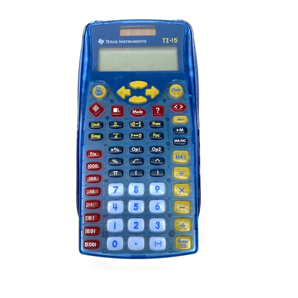 Texas Instruments TI-15 Scientific Calculator - Need New Batteries